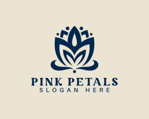 Lotus Bloom Petal logo design