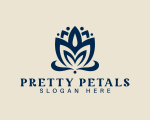 Lotus Bloom Petal logo design