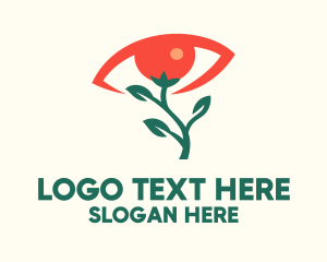 Sight - Optical Eye Flower logo design