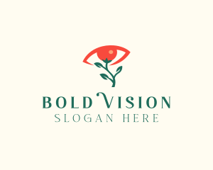 Optical Eye Flower  logo design