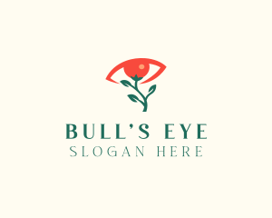 Optical Eye Flower  logo design