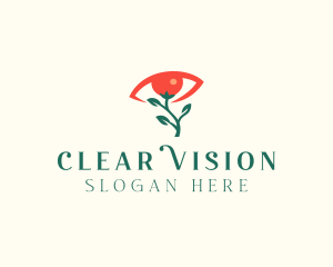 Optical - Optical Eye Flower logo design