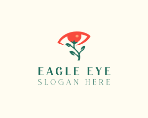 Optical Eye Flower  logo design