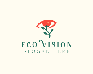 Optical Eye Flower  logo design