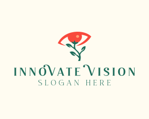 Optical Eye Flower  logo design