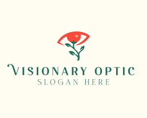 Optic - Optical Eye Flower logo design