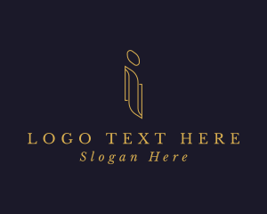 Letter I - Interior Design Fashion Boutique logo design