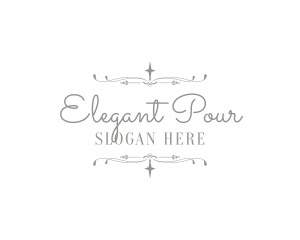 Elegant Wedding Styling logo design