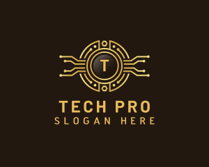 Processor - Fintech Circuit Tech logo design
