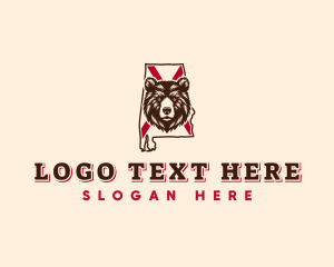 Southern Longleaf Pine - Alabama Black Bear logo design