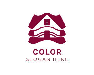 Apartment - Red Roof House logo design