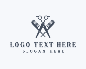 Barbershop - Barbershop Grooming Haircut logo design