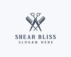 Barbershop Grooming Haircut logo design