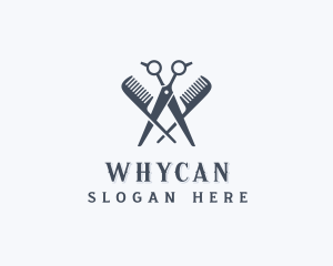 Hair Stylist - Barbershop Grooming Haircut logo design