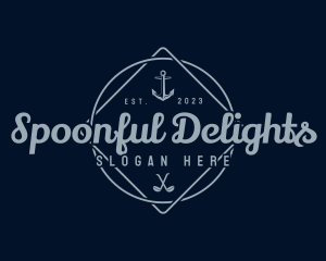 Ladle - Anchor Maritime Emblem logo design