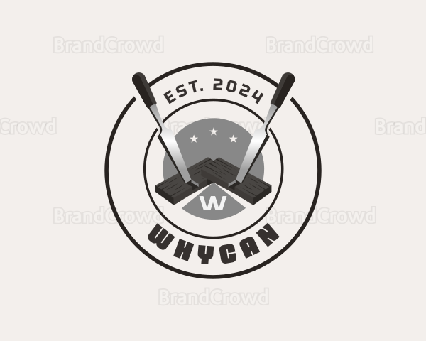 Chisel Tool Woodwork Craftsman Logo