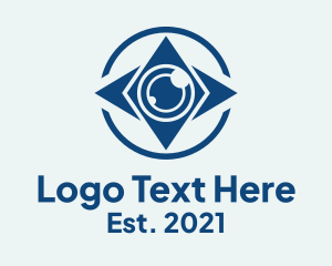 Optic - Compass Visual Surveillance logo design