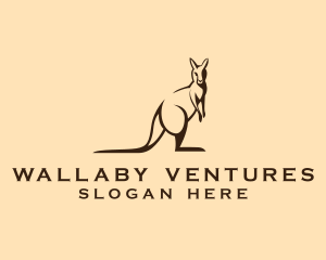 Wallaby - Kangaroo Nature Conservation logo design