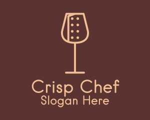 Chef Wine Glass logo design