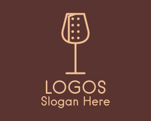 Cocktail - Chef Wine Glass logo design