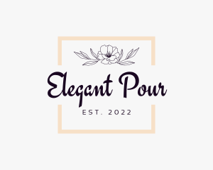 Elegant Floral Business  logo design