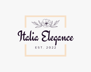 Elegant Floral Business  logo design