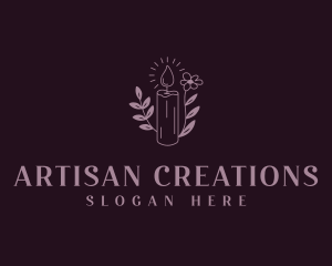 Artisanal Candlelight Decor logo design