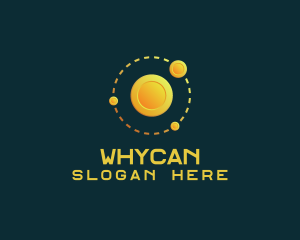 Hunt - Coin Solar System logo design