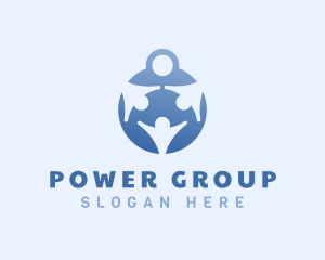 Group - Gradient Foundation Globe logo design