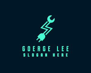 Electrical - Lightning Plug Wrench logo design