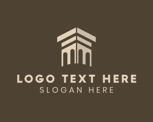 Athens - Finance Column Structure logo design