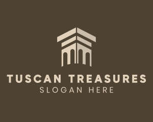 Tuscan - Finance Column Structure logo design