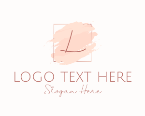 Art - Watercolor Signature Beauty logo design