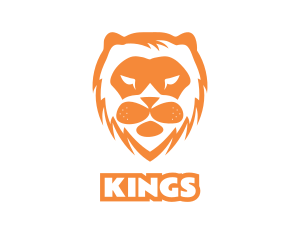 Abstract Lion Face logo design