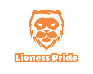 Abstract Lion Face logo design