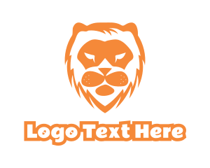 Abstract Lion Face Logo