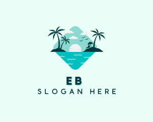 Beach Resort Vacation Logo