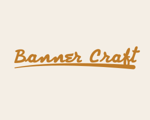 Funky Cursive Brand logo design