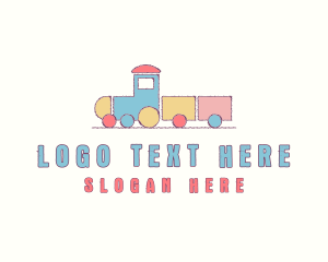 Train - Child Toy Blocks logo design