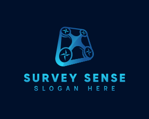 Survey - Aerial Surveillance Drone logo design