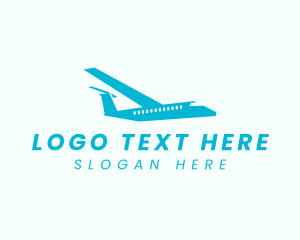 Aircraft - Logistics Transport Plane logo design