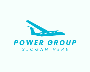 Logistics Transport Plane Logo