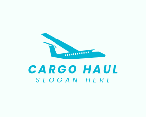 Logistics Transport Plane logo design