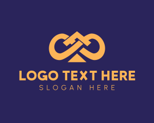 Forever - Loop Infinity Symbol logo design