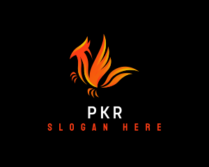 Phoenix Flying Flame Logo