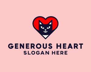 Wildlife Bat Heart logo design