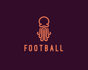 Sea Octopus Tentacles Logo