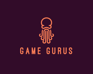 Water Park - Sea Octopus Tentacles logo design