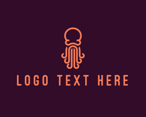 Sea Octopus Tentacles Logo