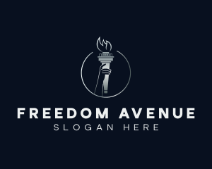 Liberty - Liberty Hand Torch logo design